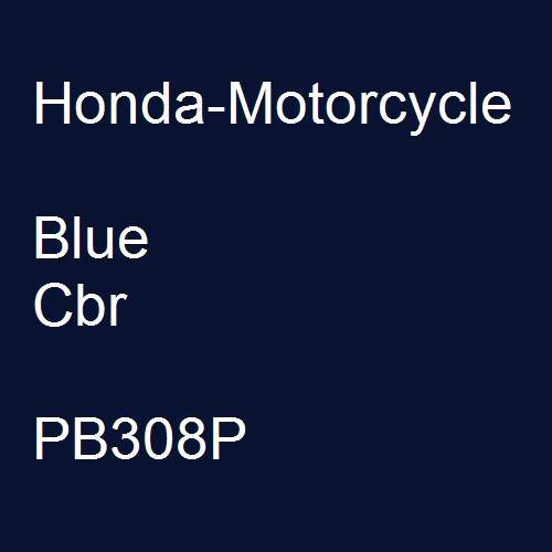 Honda-Motorcycle, Blue Cbr, PB308P.